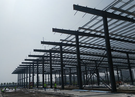 औद्योगिक स्टील संरचना भवन लाइट स्टील फ्रेम निर्माण पोर्टल फ्रेम वेयरहाउस