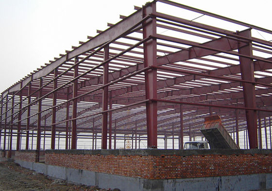 धातु निर्माण निर्माण गैबल फ्रेम prefabricated स्टील संरचना गोदाम