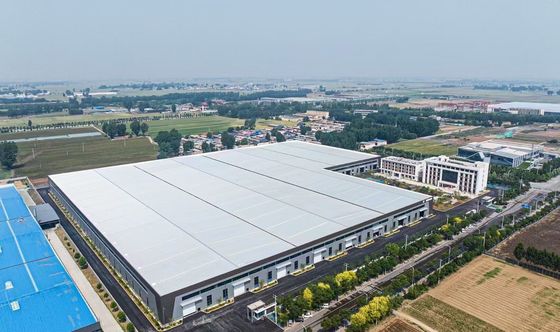 पर्यावरण के अनुकूल और निर्माण समाधानों के साथ औद्योगिक के लिए कठोर फ्रेम डिजाइन इस्पात संरचना गोदाम