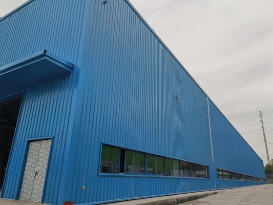 पर्यावरण के अनुकूल उच्च शक्ति वाली इस्पात संरचना निर्माण ढांचा औद्योगिक भवन