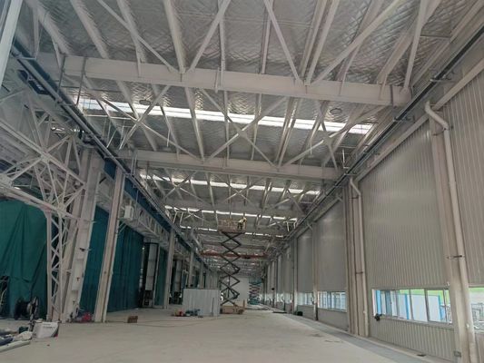 आसान स्थापना इस्पात गोदाम भवन पर्यावरण के अनुकूल भंडारण समाधान